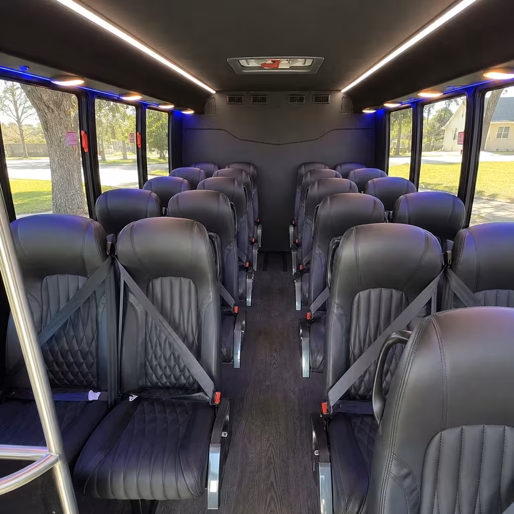30 passenger minibus inside