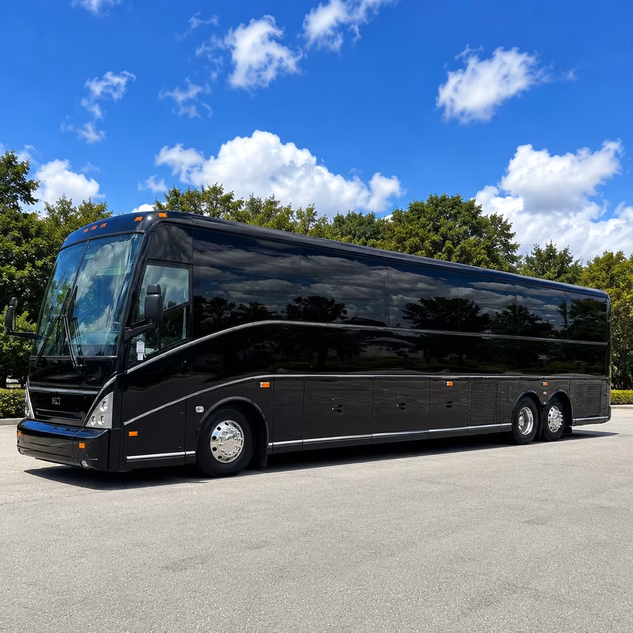 lincoln wedding shuttle buses for guests and bridal parties