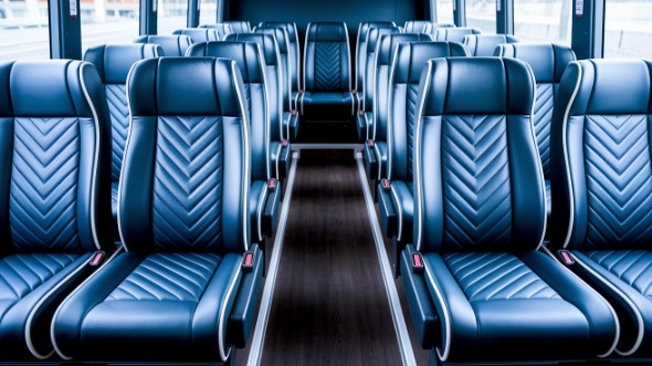 lincoln 18 passenger minibus inside
