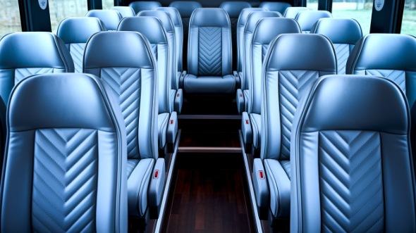 lincoln 28 passenger minibus inside
