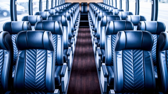 lincoln 50 passenger charter bus inside