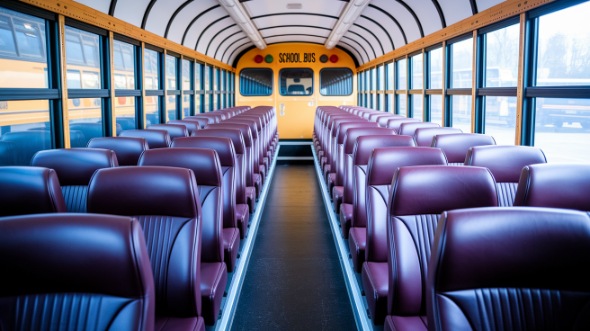 lincoln school bus rental interior